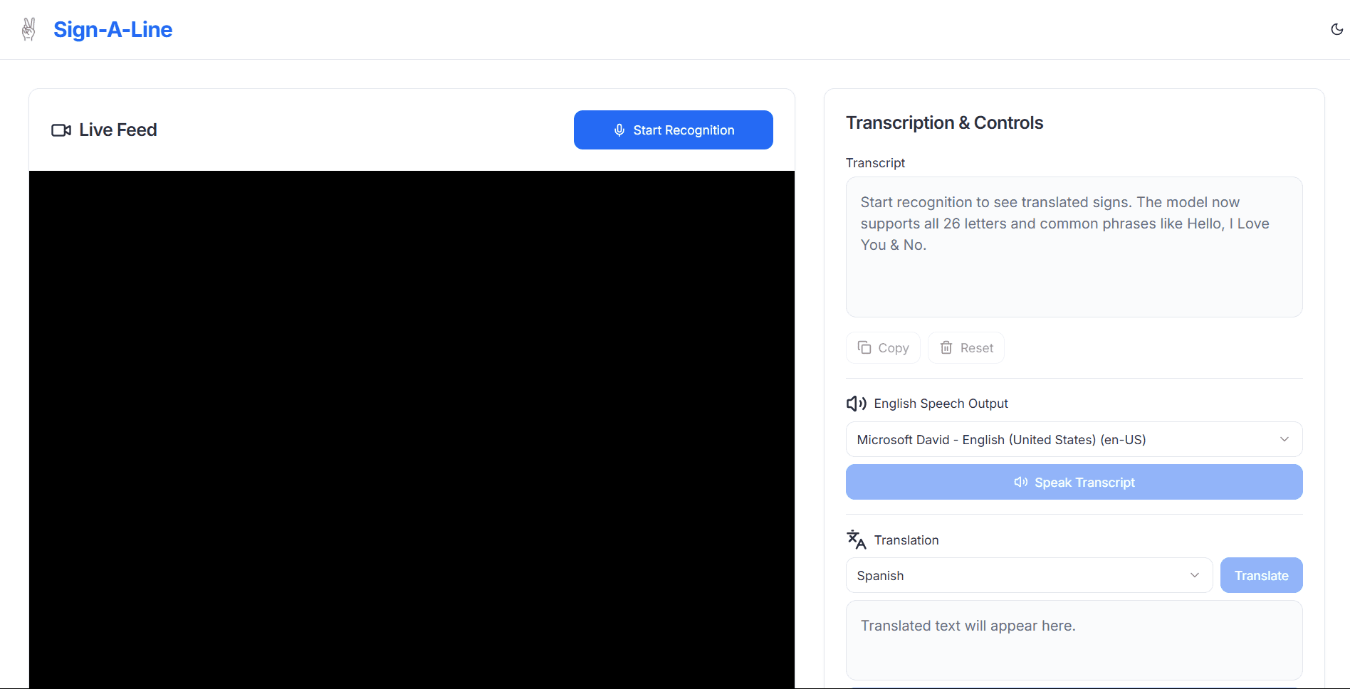Sign-a-Line: Real-Time American Sign Language Recognition